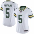 Women's Nike Green Bay Packers #5 Paul Hornung Limited White Rush NFL Jersey