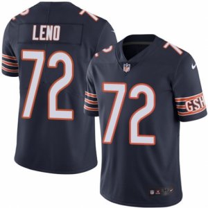 Mens Nike Chicago Bears #72 Charles Leno Limited Navy Blue Rush NFL Jersey