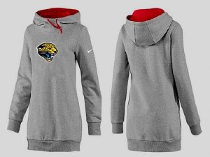 Women Jacksonville Jaguars Logo Pullover Hoodie-048