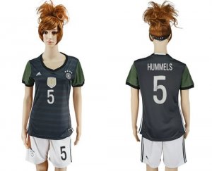 Womens Germany #5 Hummels Away Soccer Country Jersey