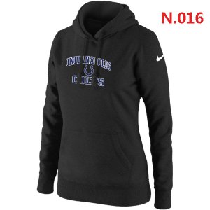 Women NEW Indianapolis Colts Heart & Soul Pullover Hoodie Black