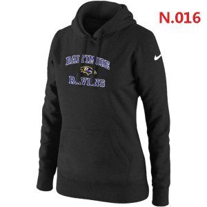 Women Baltimore ravens Logo Pullover Hoodie-1