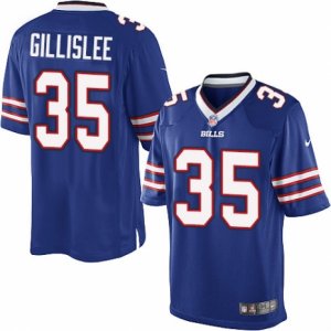 Mens Nike Buffalo Bills #35 Mike Gillislee Limited Royal Blue Team Color NFL Jersey