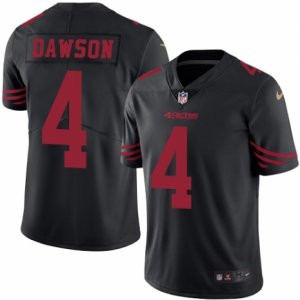 Mens Nike San Francisco 49ers #4 Phil Dawson Limited Black Rush NFL Jersey