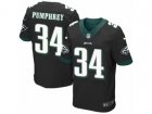 Nike Philadelphia Eagles #34 Donnel Pumphrey Elite Black Alternate NFL Jersey