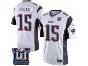 Youth Nike New England Patriots #15 Chris Hogan White Super Bowl LI Champions NFL Jersey