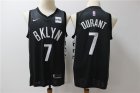 Nets # 7 Kevin Durant Black Nike Swingman Jersey