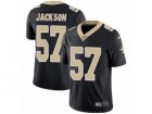 Mens Nike New Orleans Saints #57 Rickey Jackson Vapor Untouchable Limited Black Team Color NFL Jersey