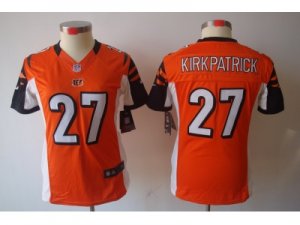 Nike Women Cincinnati Bengals #27 Dre Kirkpatrick Orange Jerseys