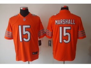 Nike NFL Chicago Bears #15 Brandon Marshall Orange Jerseys(Limited)