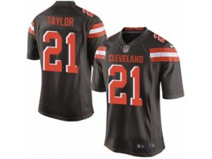 Nike Cleveland Browns #21 Jamar Taylor Game Brown Team Color NFL Jersey