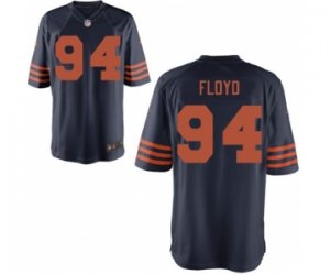 Men\'s Nike Chicago Bears #94 Leonard Floyd Game Navy Blue Throwback Alternate NFL Jersey