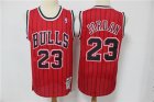 Bulls #23 Michael Jordan Red Hardwood Classics Jersey