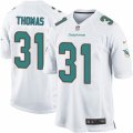 Mens Nike Miami Dolphins #31 Michael Thomas Game White NFL Jersey