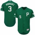 Men's Majestic Pittsburgh Pirates #3 Sean Rodriguez Green Celtic Flexbase Authentic Collection MLB Jersey