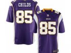 Nike NFL Minnesota Vikings #85 Greg Childs Purple Jerseys(Game)