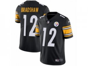 Mens Nike Pittsburgh Steelers #12 Terry Bradshaw Vapor Untouchable Limited Black Team Color NFL Jersey