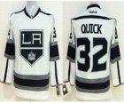 Youth nhl jerseys los angeles kings #32 quick white