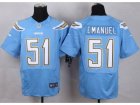 Nike San Diego Chrgers #51 Kyle Emanuel Electric Blue Alternate Men Stitched Jerseys(Elite)