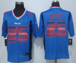 2015 New Nike Buffalo Bills #25 McCoy Blue Strobe Jerseys(Limited)