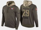 Nike Capitals #29 Christian Djoos Olive Salute To Service Pullover Hoodie