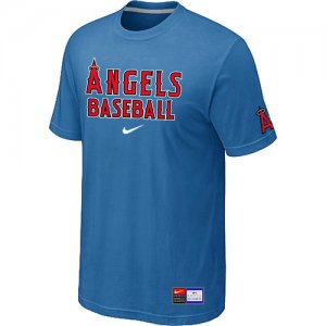 Los Angels of Anaheim light Blue Nike Short Sleeve Practice T-Shirt