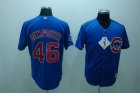 mlb chicago cubs #46 dempster blue