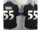 Nike NFL Baltimore Ravens #55 Terrell Suggs Black Game Jerseys