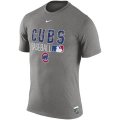 MLB Men's Chicago Cubs Nike 2016 AC Legend Issu T-Shirt - Gray