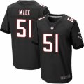 Mens Nike Atlanta Falcons #51 Alex Mack Elite Black Alternate NFL Jersey