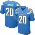 Mens Nike San Diego Chargers #20 Dwight Lowery Elite Electric Blue Alternate NFL Jersey