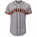 Mens San Francisco Giants Majestic Road Blank Gray Flex Base Authentic Collection Team Jersey