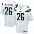 Mens Nike San Diego Chargers #26 Casey Hayward Game White NFL Jersey