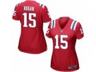 Women Nike New England Patriots #15 Chris Hogan Game Red Alternate NFL Jersey