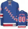 Customized New York Rangers Jersey Blue Home Man Hockey