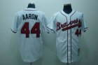 mlb atlanta braves #44 aaron m&n white