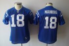 women nfl indianapolis colts #18 manning blue[2011]