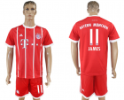 2017-18 Bayern Munich 11 JAMES Home Soccer Jersey