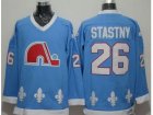 NHL Quebec Nordiques #26 Peter Stastny Light Blue CCM Throwback Stitched jerseys