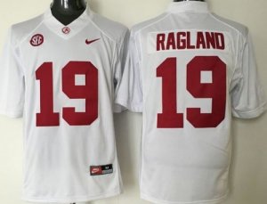 NCAA Alabama Crimson Tide #19 Reggie Ragland white Stitched Jersey