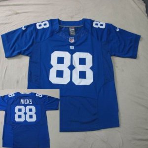 Nike New York Giants #88 Hakeem Nicks blue Eliter Jersey