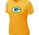 Women Green Bay Packers Yellow T-Shirts