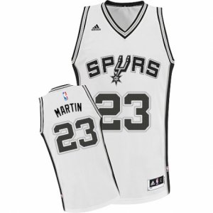 Men\'s Adidas San Antonio Spurs #23 Kevin Martin Swingman White Home NBA Jersey
