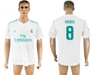 2017-18 Real Madrid 8 KROOS Home Thailand Soccer Jersey