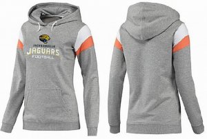 Women Jacksonville Jaguars Logo Pullover Hoodie-007