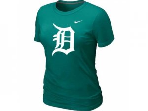 Women MLB Detroit Tigers Heathered L.Green Nike Blended T-Shirt