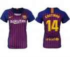 2018-19 Barcelona 14 COUTINHO Home Women Soccer Jersey