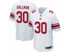 Mens Nike New York Giants #30 Wayne Gallman Game White NFL Jersey