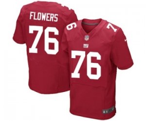 Men\'s Nike New York Giants #76 Ereck Flowers Elite Red Alternate NFL Jersey