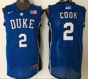 Duke Blue Devils #2 Quinn Cook Blue Basketball Stitched NCAA Jersey